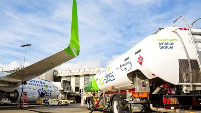 avion_sustentable_combustible IATA impulsa combustible sostenible