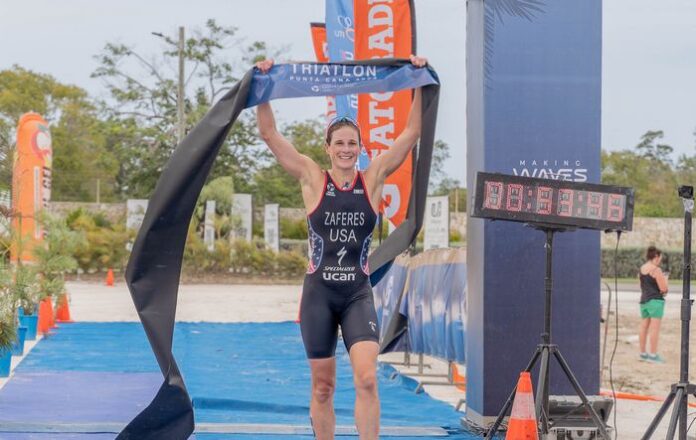 Katie Zaferes en el Triatlón Punta Cana