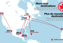 Air Canada incorporará vuelos a Santo Domingo la temporada de invierno 2026-2027
